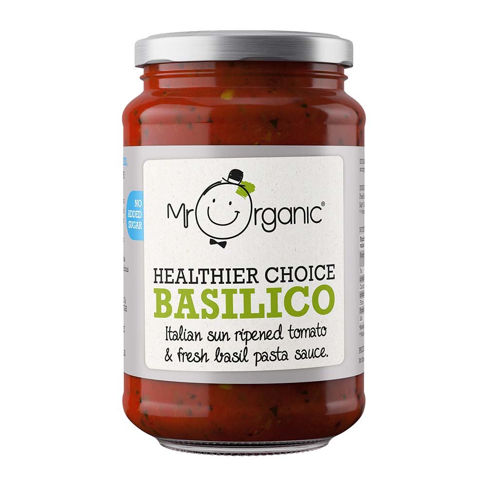 Mr Organic Healthier Choice Basilico Pasta Sauce