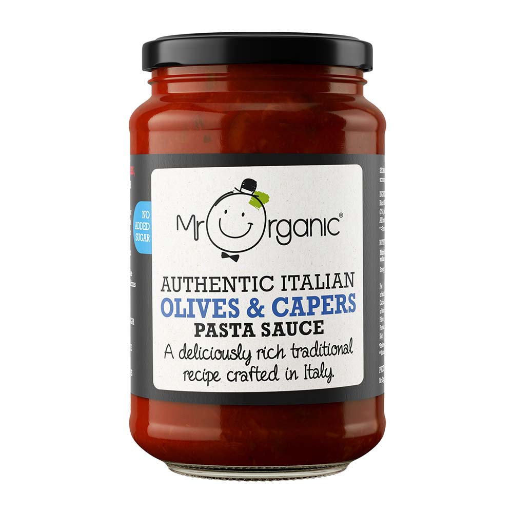 Mr Organic Authentic Italian Olives & Capers Pasta Sauce