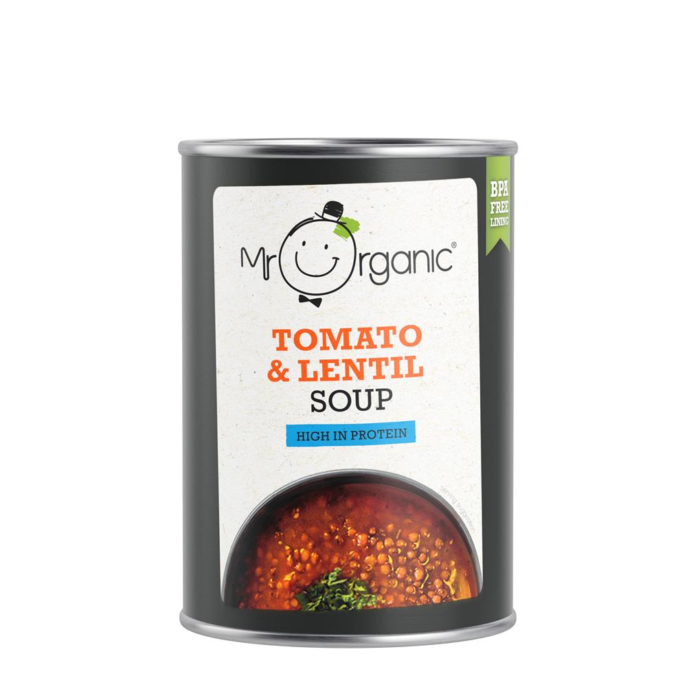 Mr Organic Tomato & Lentil Soup