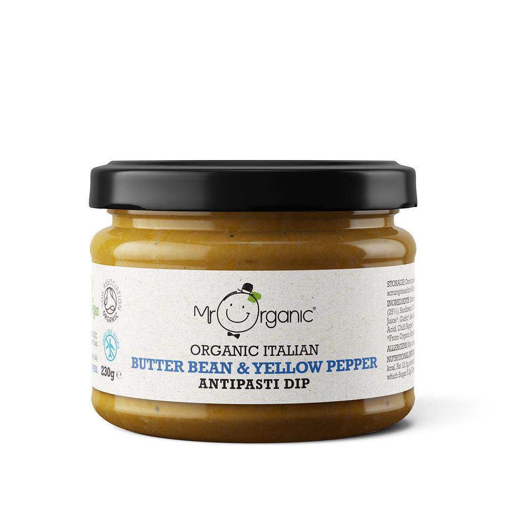 Mr Organic Butter Bean & Yellow Pepper Antipasti Dip