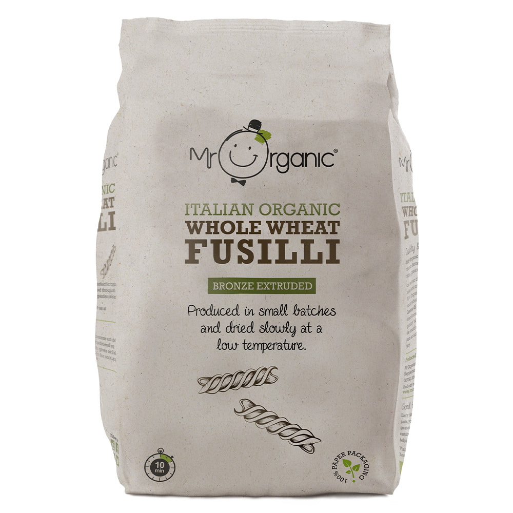 Mr Organic Whole Wheat Fusilli Pasta