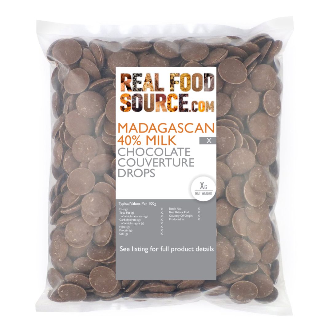 Madagascan 40% Milk Chocolate Couverture Drops