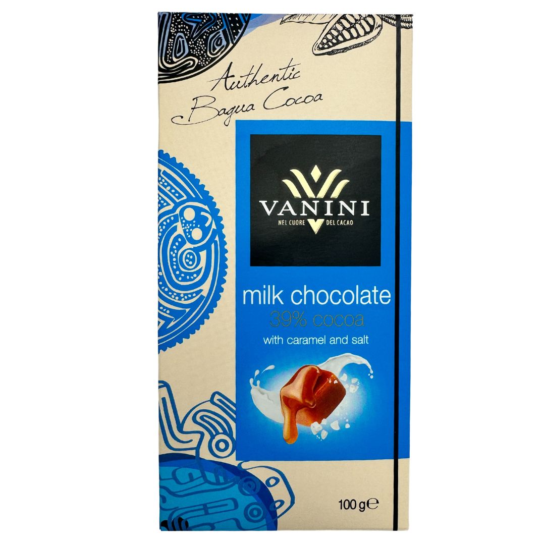 Vanini Milk Chocolate Bar with Caramel and Salt