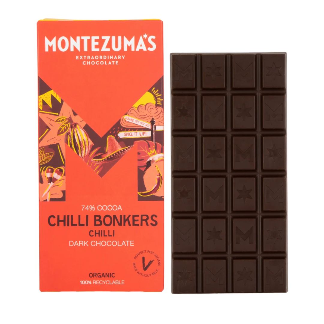 Montezuma's Chilli Bonkers - Dark Chocolate with Chilli