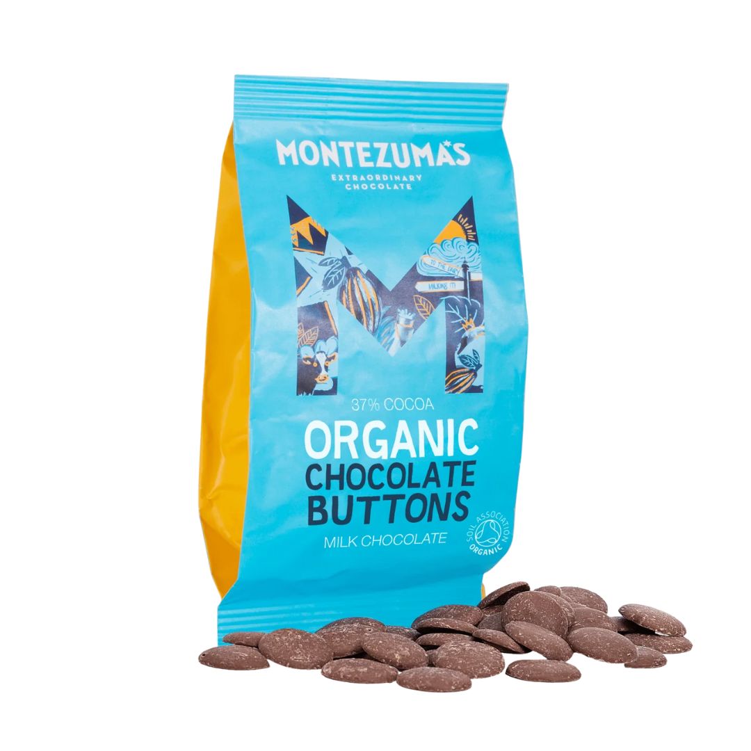Montezuma's Organic 37% Milk Chocolate Buttons