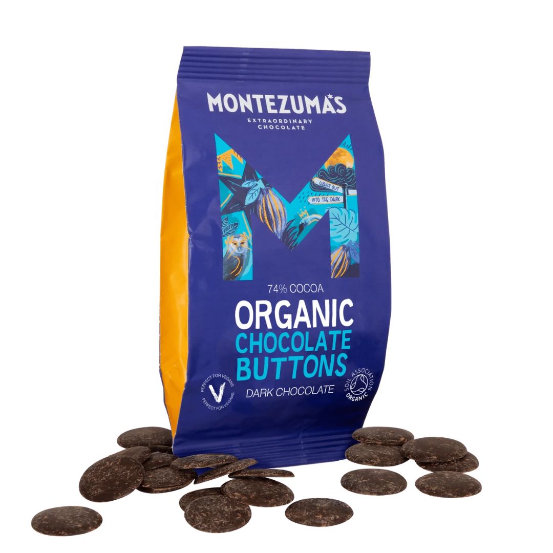 Montezuma's Organic 74% Dark Chocolate Buttons