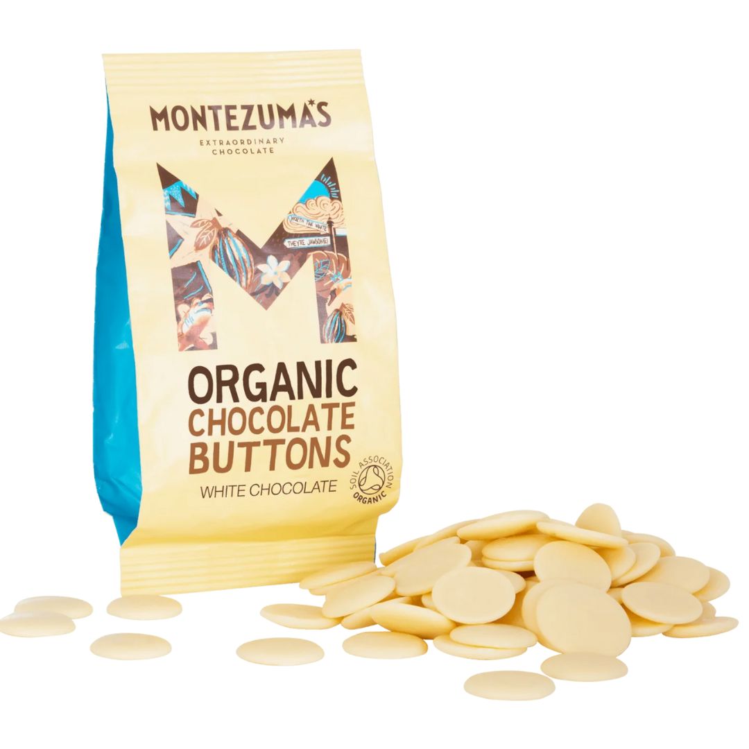 Montezuma's Organic White Chocolate Buttons 120g – RealFoodSource