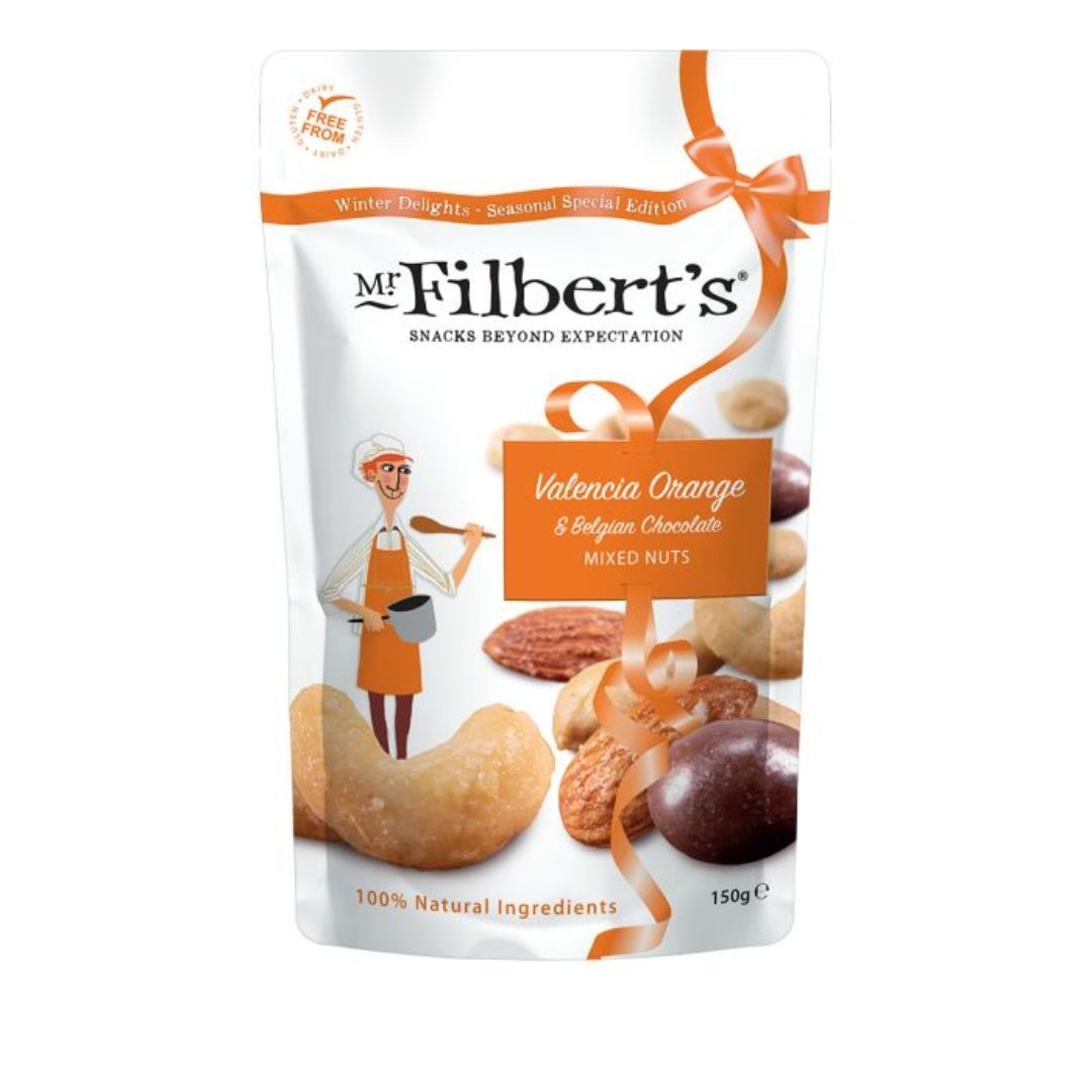 Mr Filbert's Valencia Orange & Belgian Chocolate Mixed Nuts