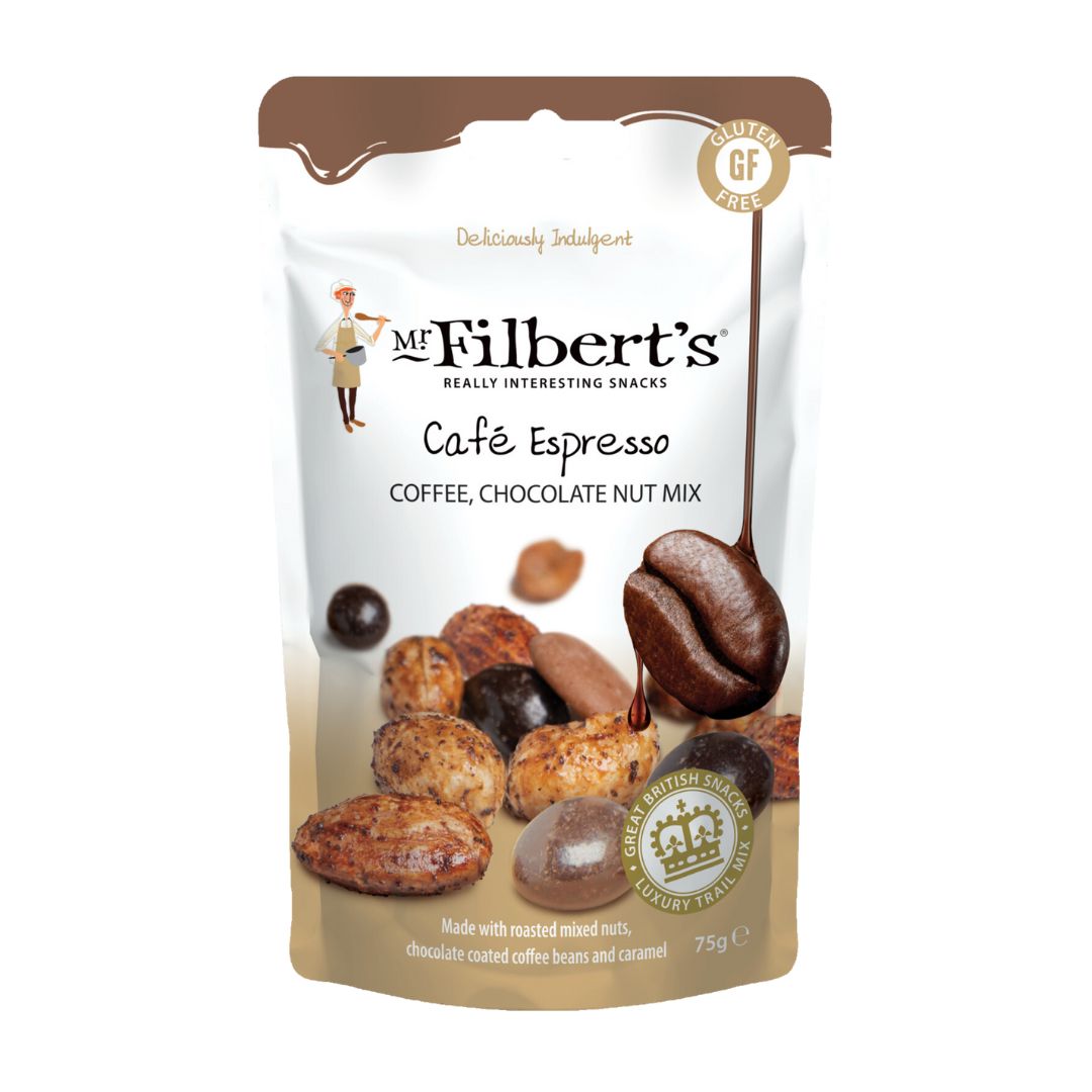 Mr Filbert's Cafe Espresso Coffee Chocolate Nut Mix