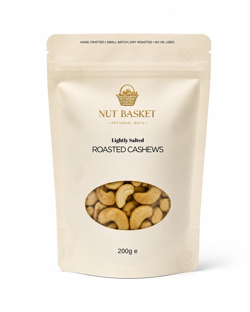 Nut Basket - Lightly Salted Roasted Cashews 200g