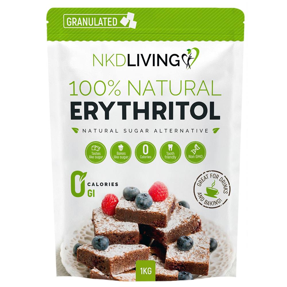NKD Living - Erythritol Granulated Natural 0 Calorie Sweetener 1KG