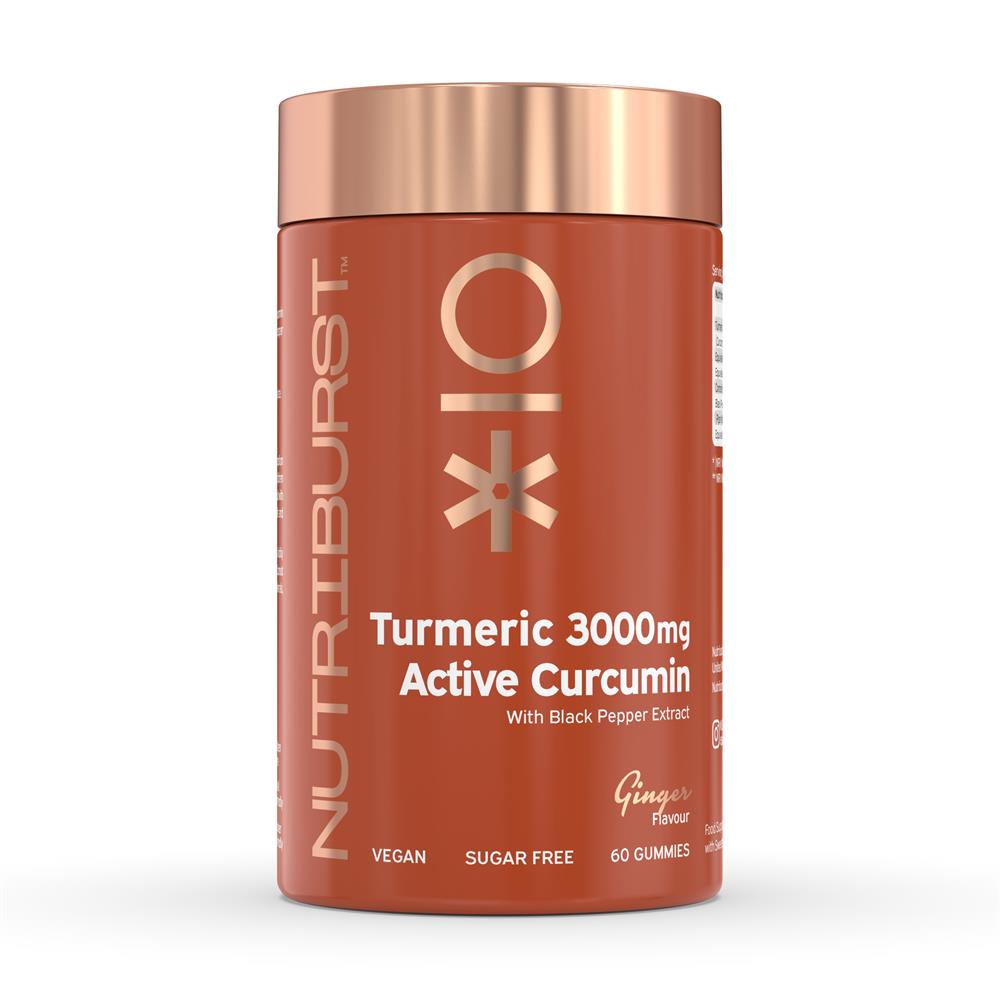Nutriburst - Sugar-free Turmeric Curcumin 3000mg - 60x Gummies