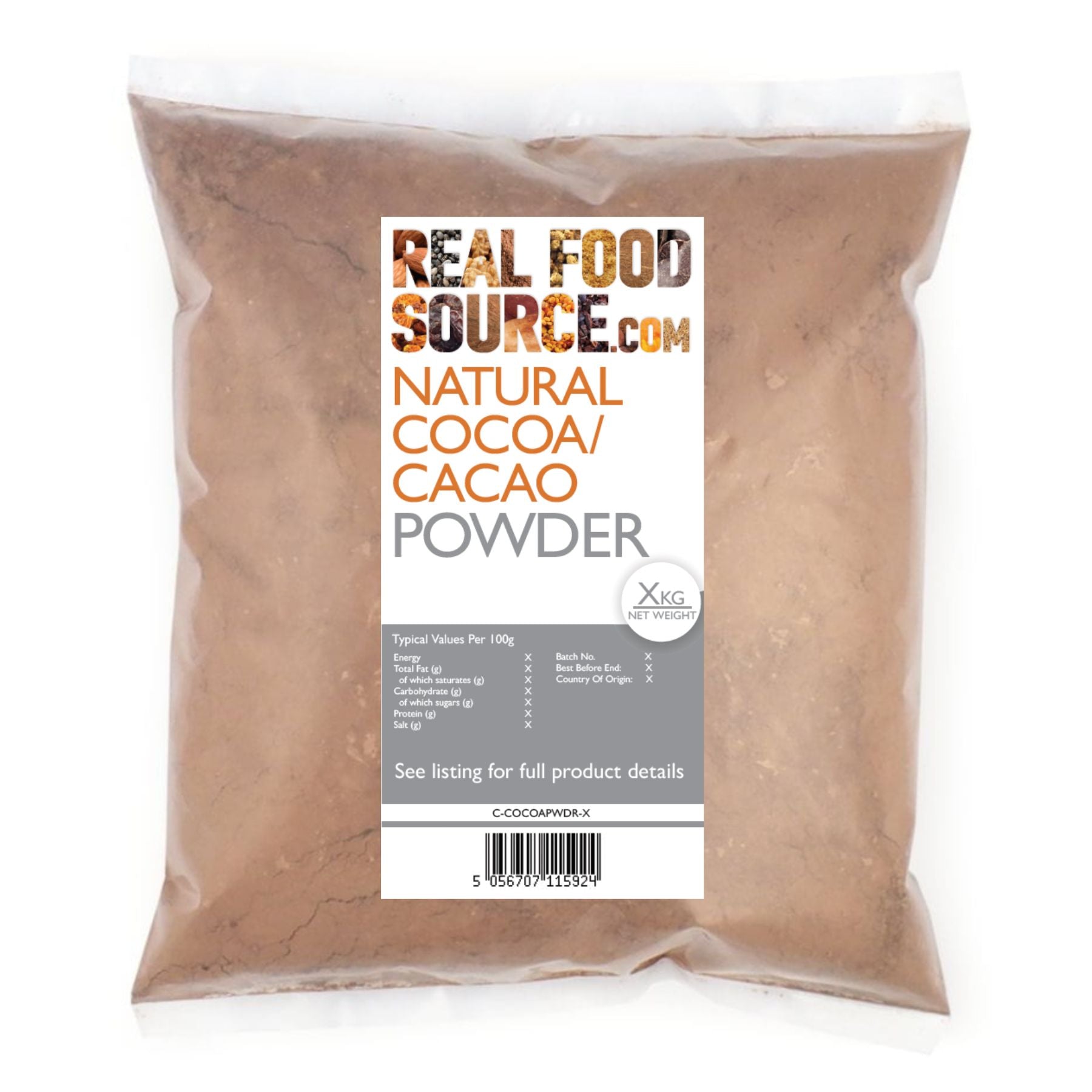 Cocoa Powder, Natural (Cacao) – RealFoodSource