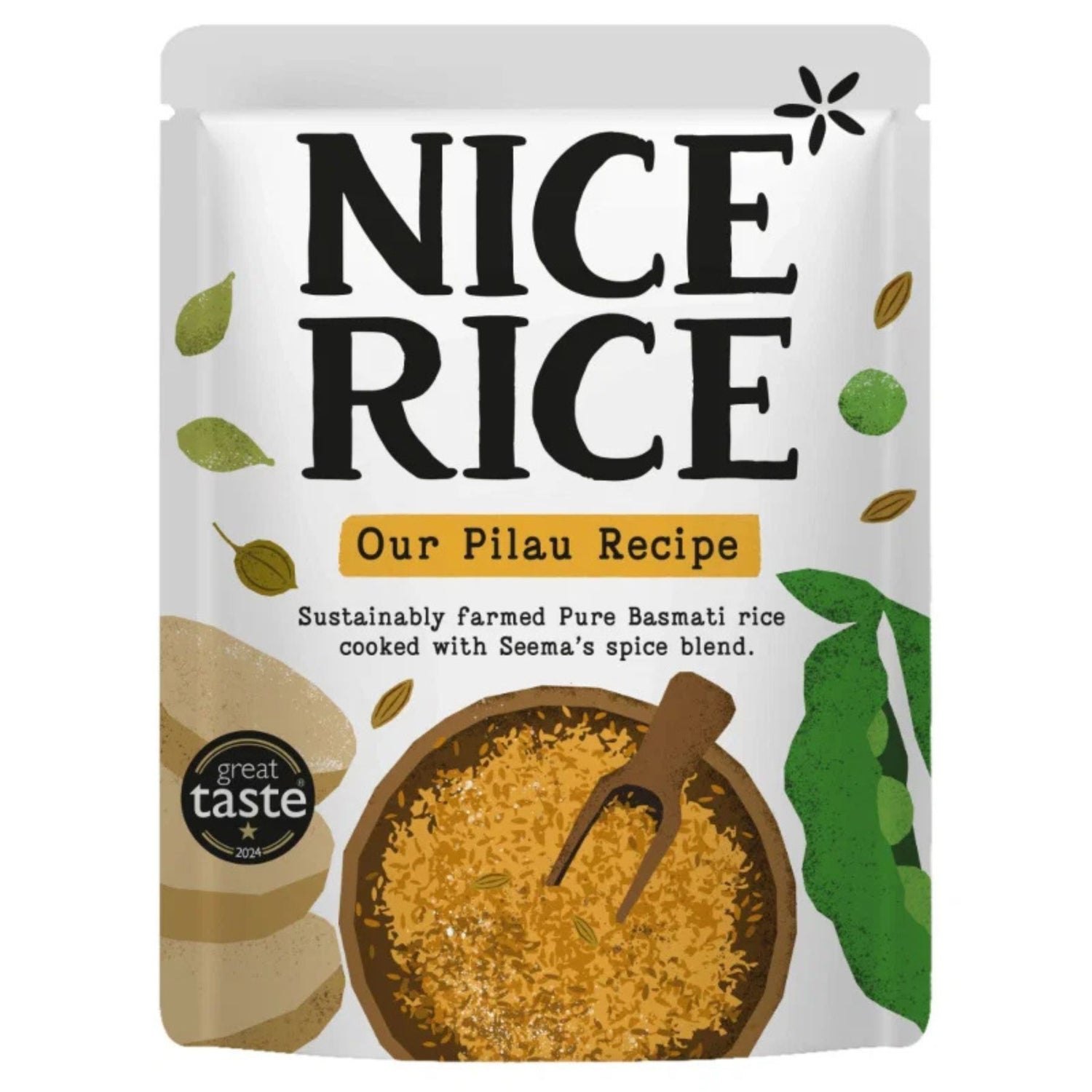 500g Example Rice Nice Rice - Pilau Microwave Rice 500g (2x250g) – RealFoodSource