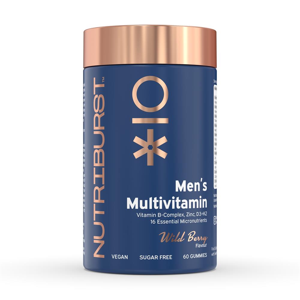 Nutriburst Sugar-Free Vegan Men's Multivitamin 60 Gummies