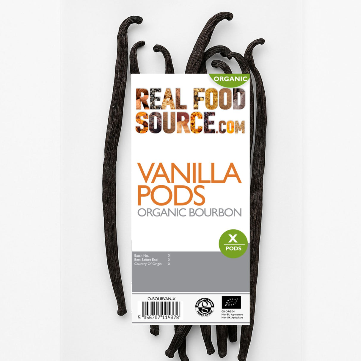 Vanilla Pods, Organic Bourbon