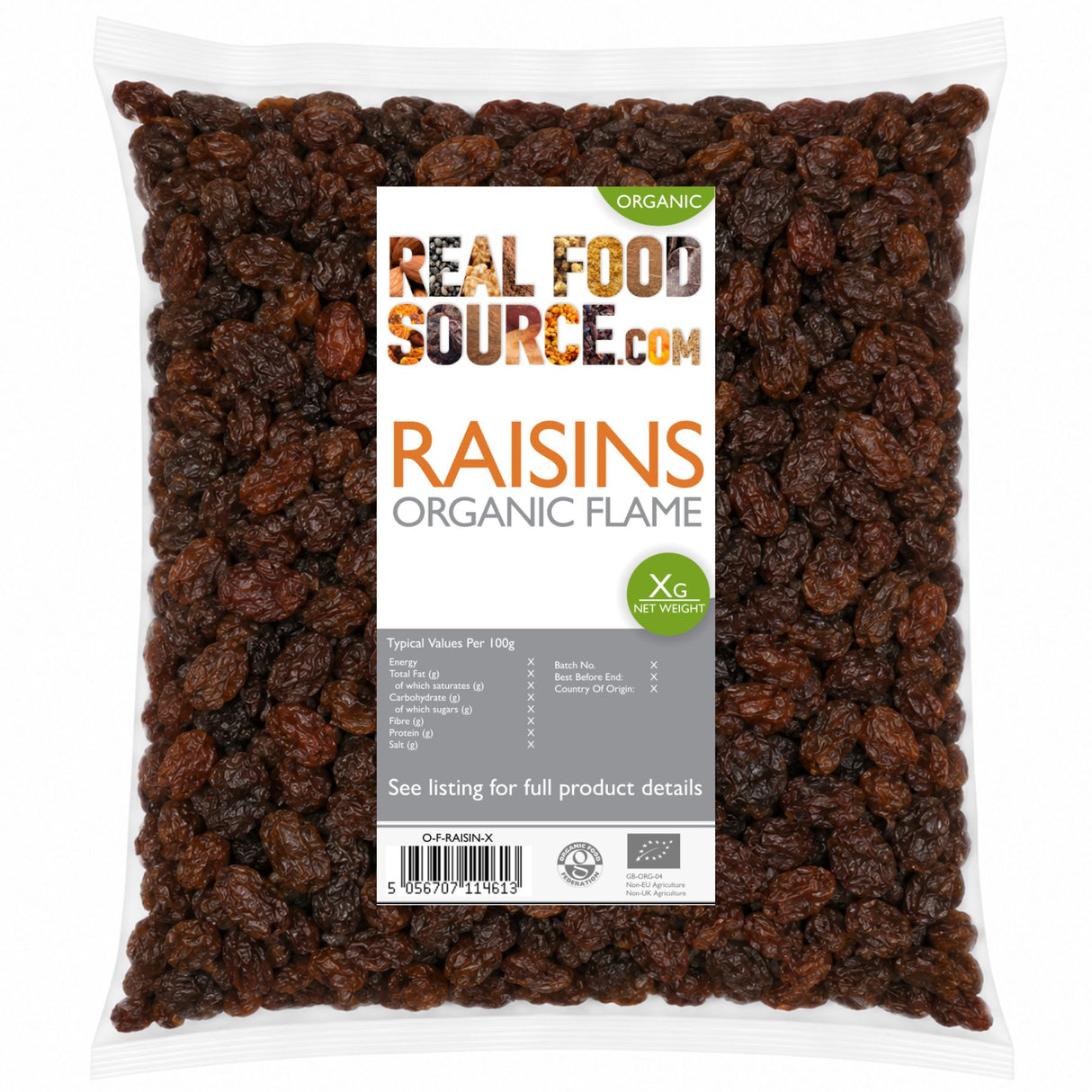 Raisins, Organic Flame