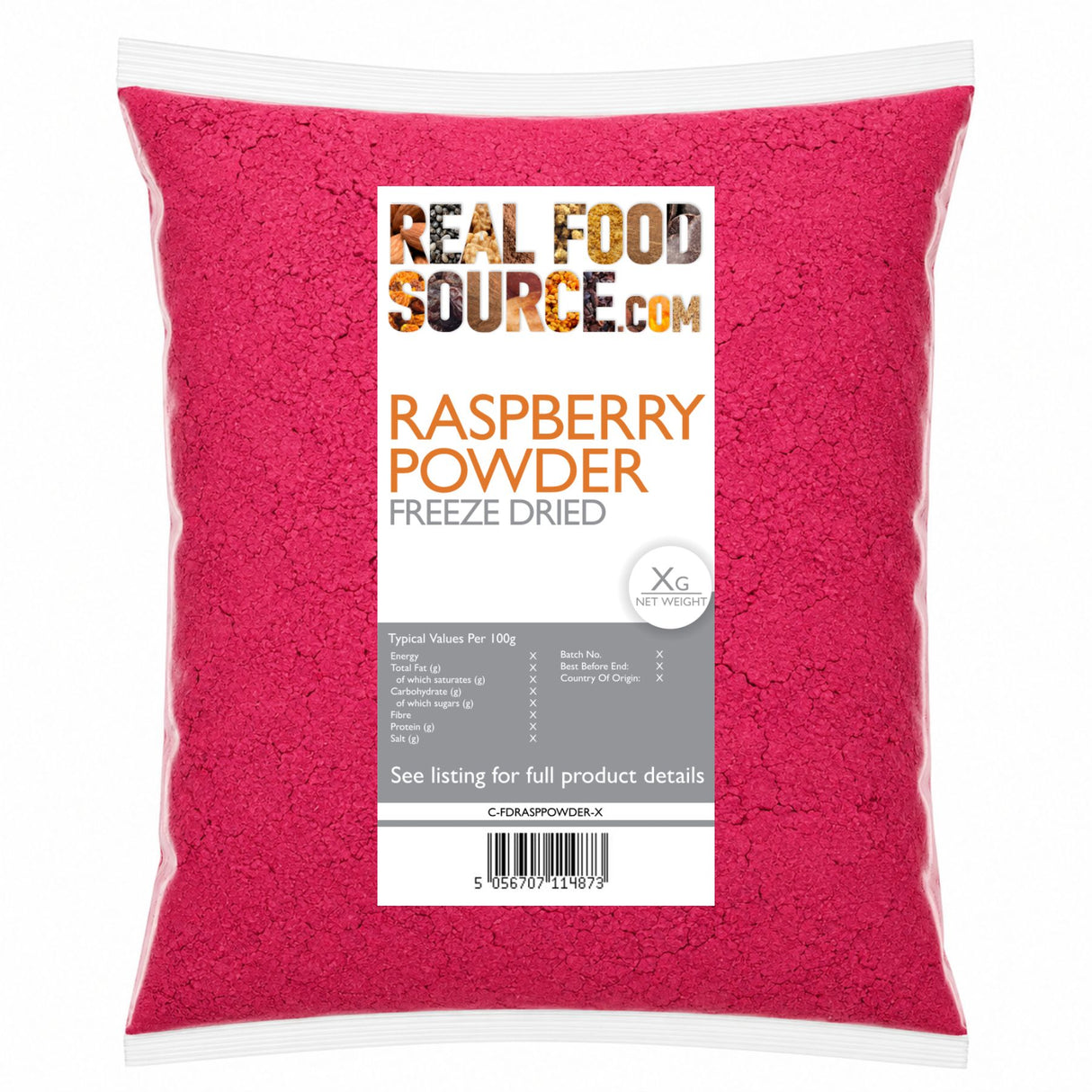 Raspberry Powder, Freeze-Dried