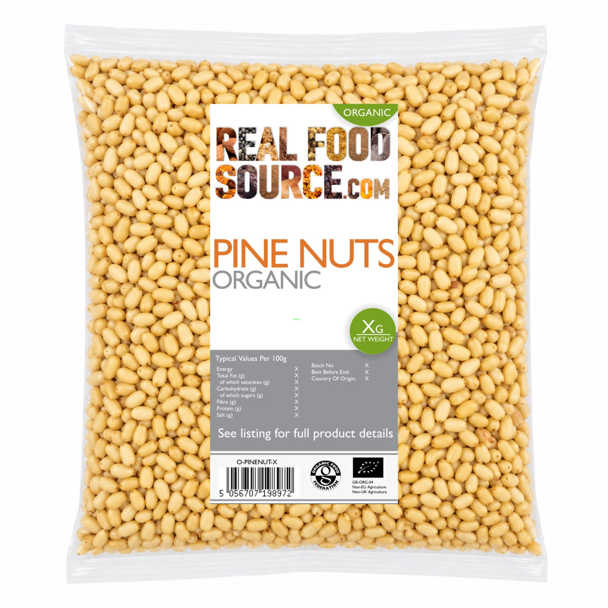 Pine Nuts, Organic
