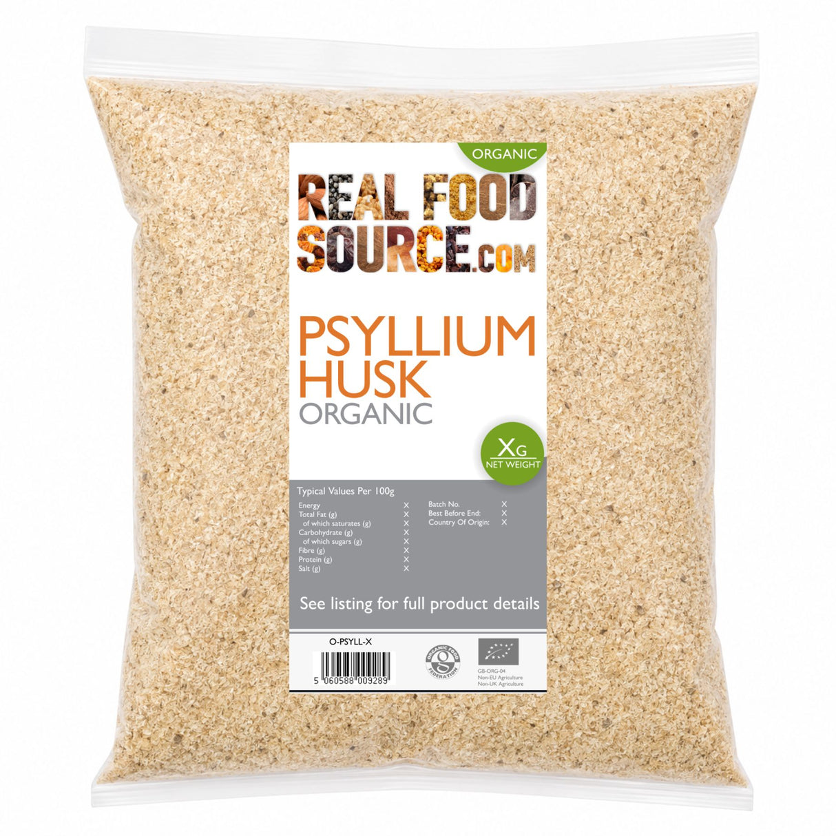 Psyllium Husk, Organic