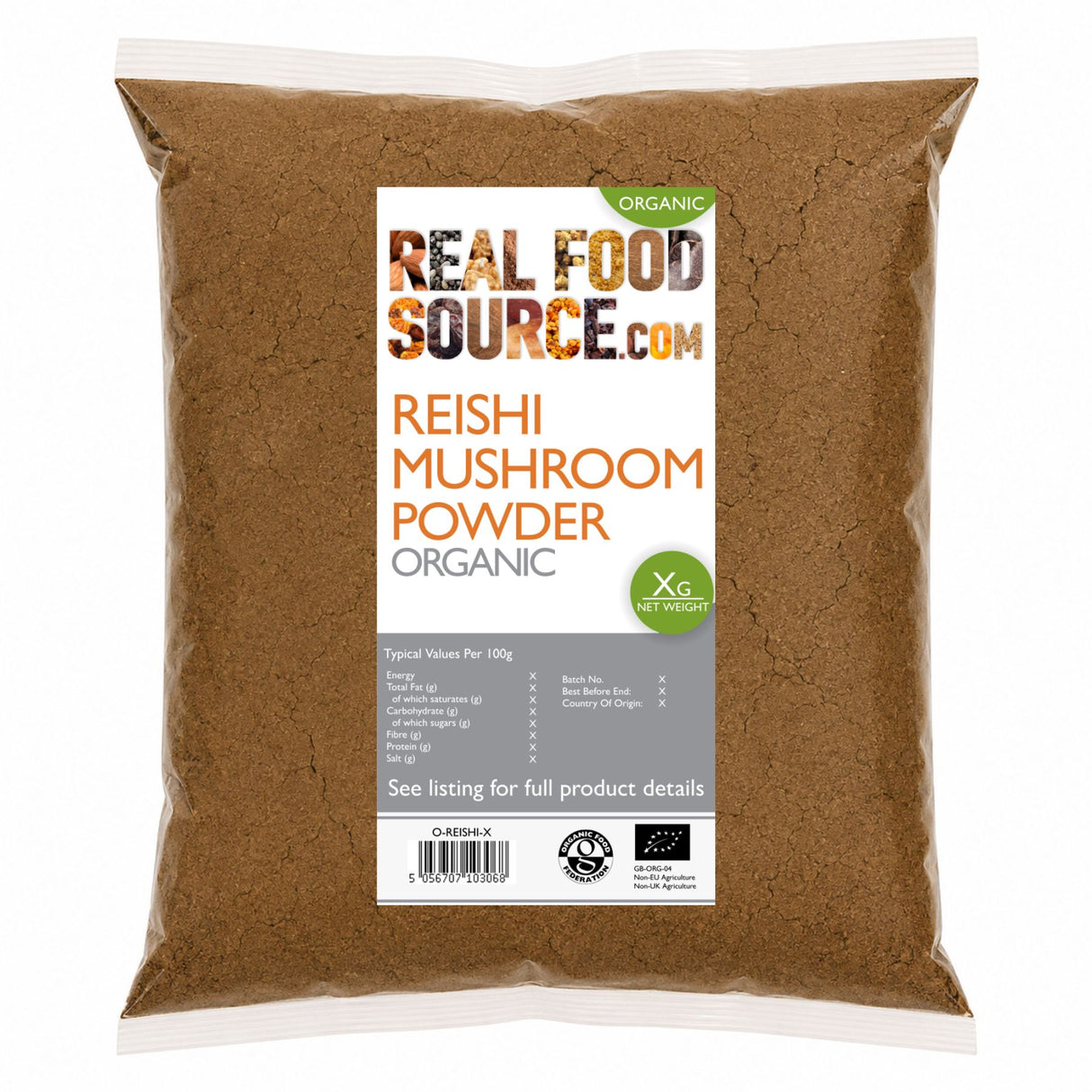 Reishi Mushroom Powder, Organic
