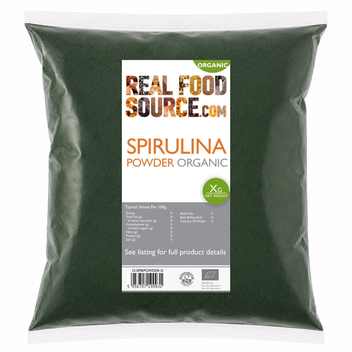 Spirulina Powder, Organic