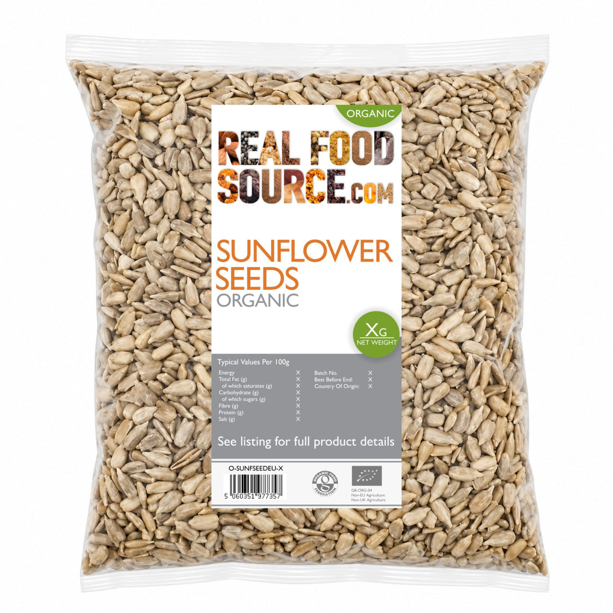 Sunflower Seeds, Organic