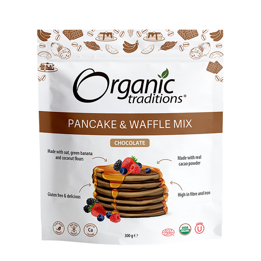 Organic Traditions - Organic Pancake & Waffle Mix Chocolate