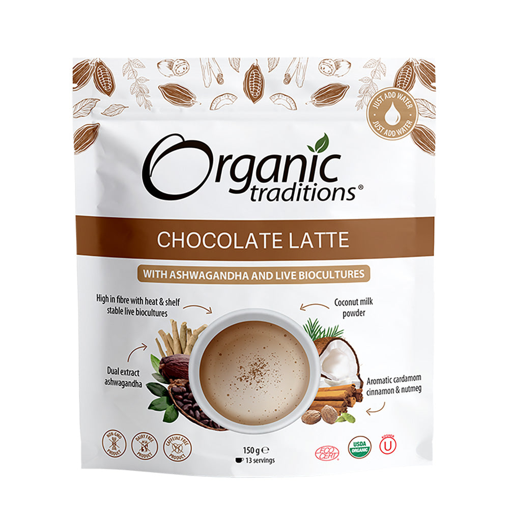 Organic Traditions - Organic Chocolate Latte Ashwagandah