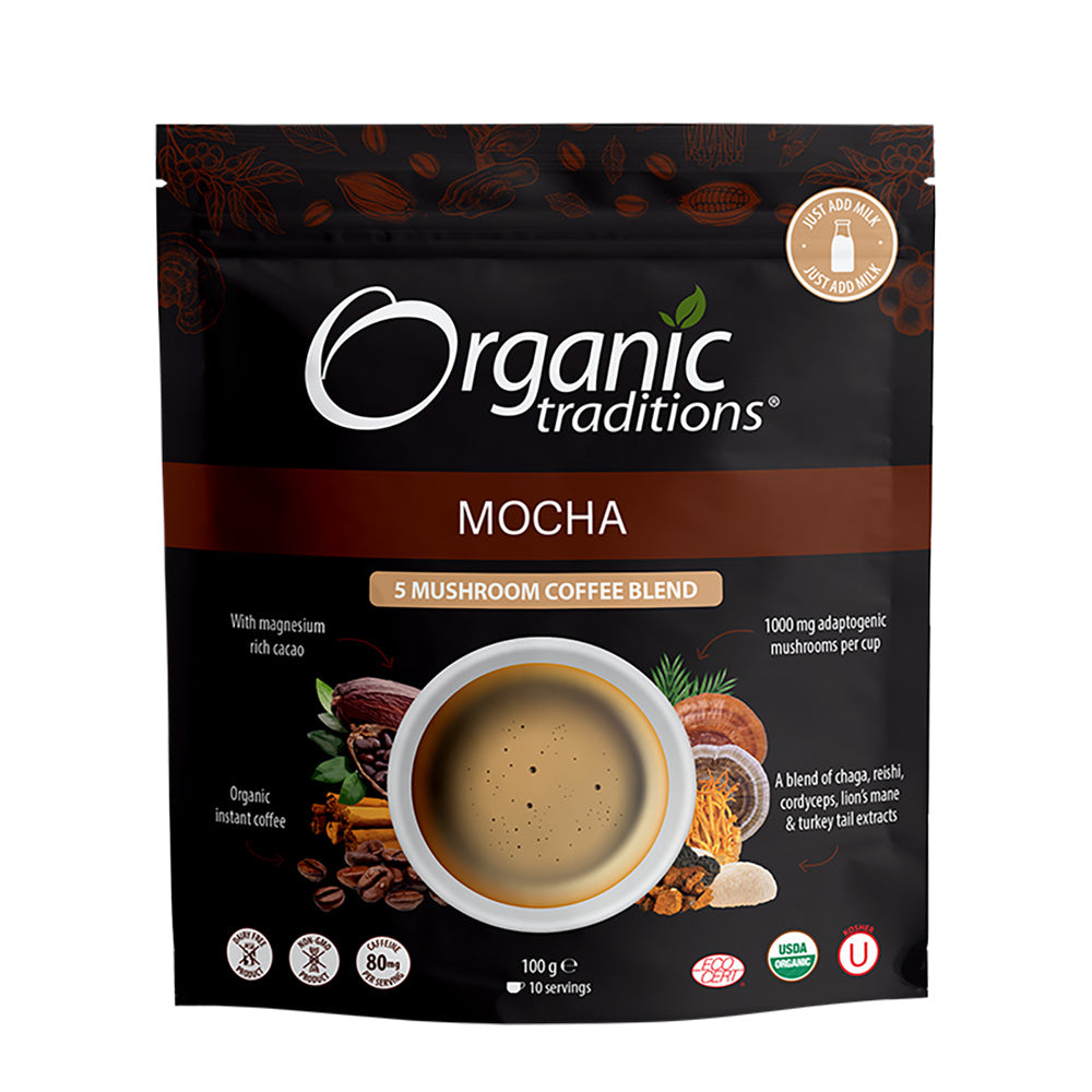 Organic Traditions - Organic 5 Mushroom Coffee Blend Mocha