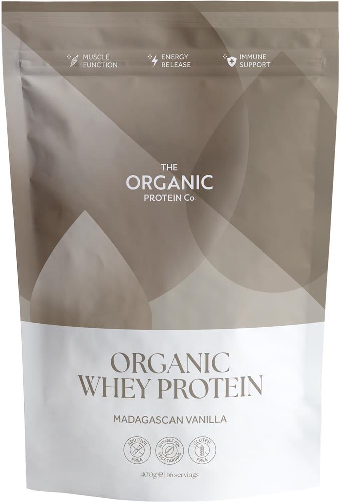 The Organic Protein Company - Madagascan Vanilla Organic Whey Protein 400g