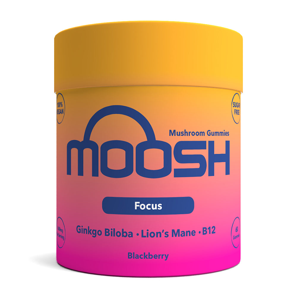 Moosh Lion's Mane & Ginkgo Mushroom Gummies - Focus