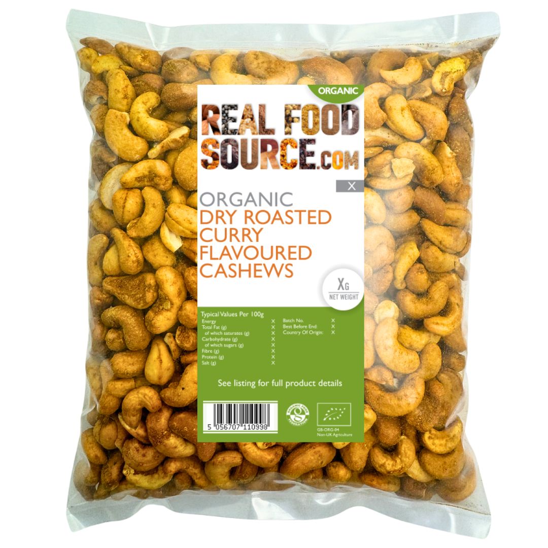 Organic Dry Roasted Curry Cashews