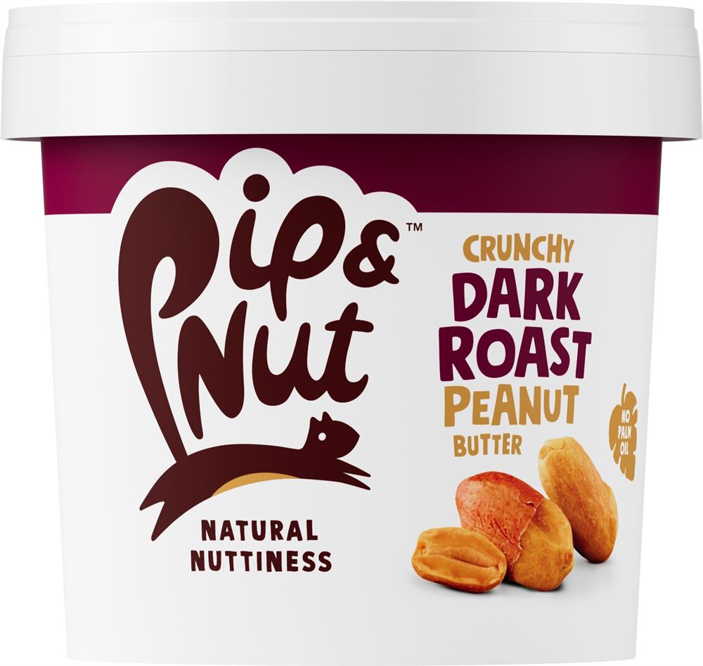 Pip and Nut - Ultimate Crunchy Dark Roast Peanut Butter 1kg Tub
