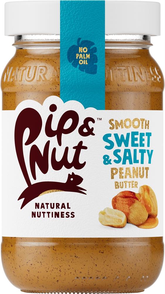 Pip and Nut - Sweet and Salty Smooth Peanut Butter 300g