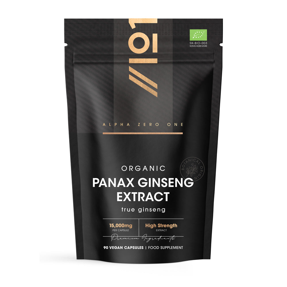 Alpha01 - Organic Panax Ginseng 15,000mg - 90 Capsules