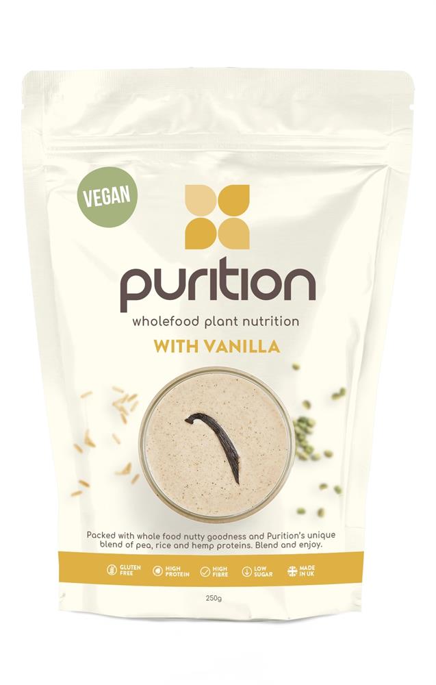 Purition - Vegan Wholefood Nutrition with Protein Vanilla 250g
