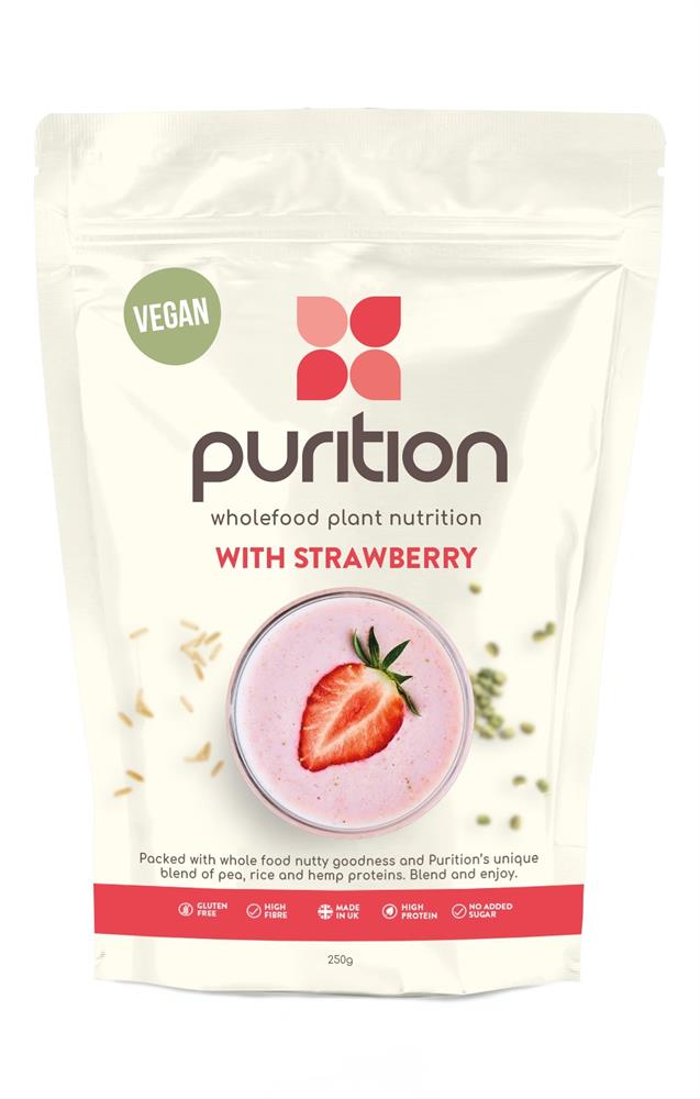 Purition - Vegan Nutrition with Protein Strawberry 250g