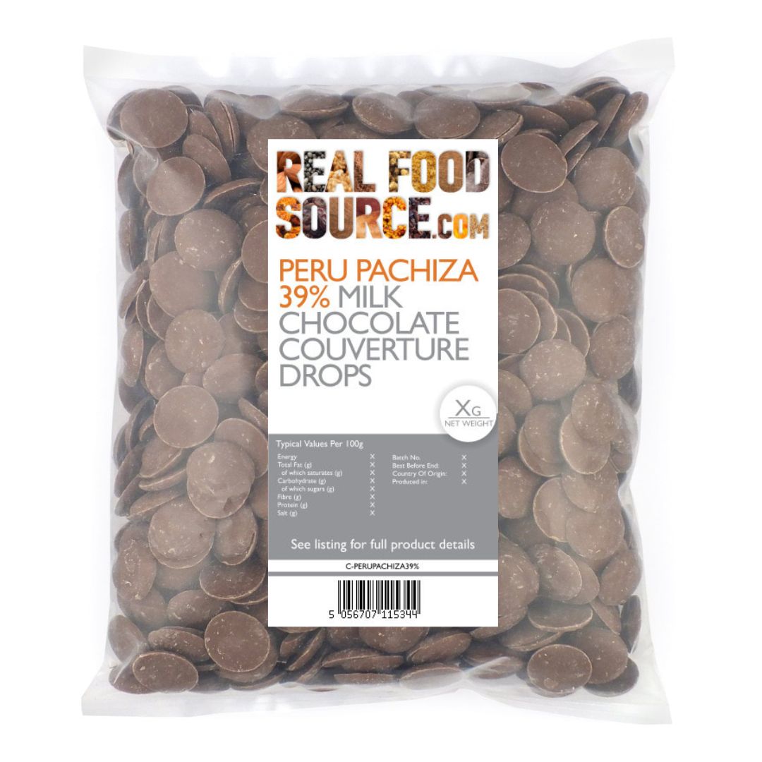 Peru Pachiza 39% Milk Chocolate Couverture Drops
