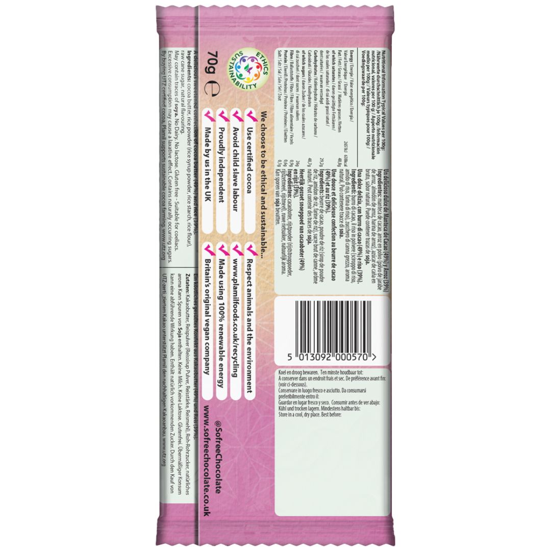 Plamil So Free Vegan White Vanilla Bar