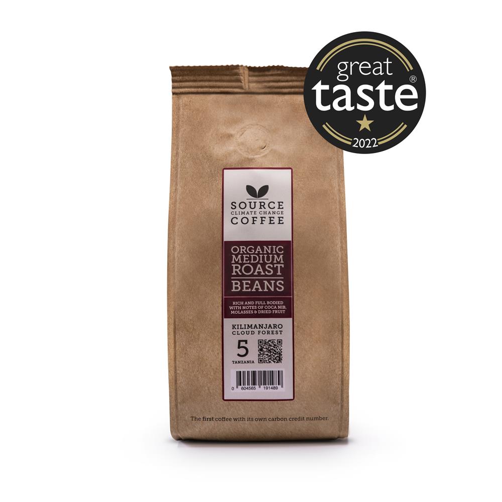 Source Climate Change - Organic Tanzania Kilimanjaro Coffee Beans 227g