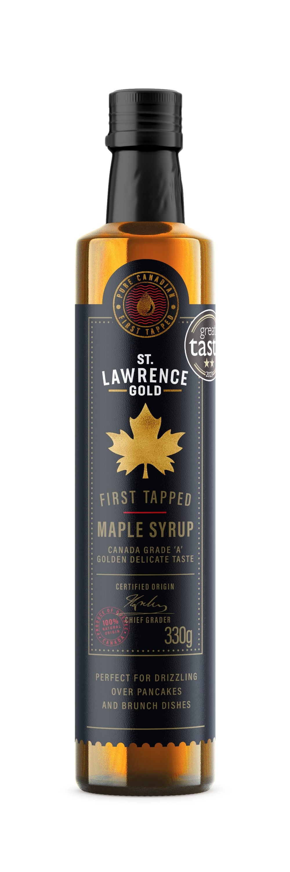 St Lawrence Gold - Natural First Tapped Maple Syrup Special Edition 330g