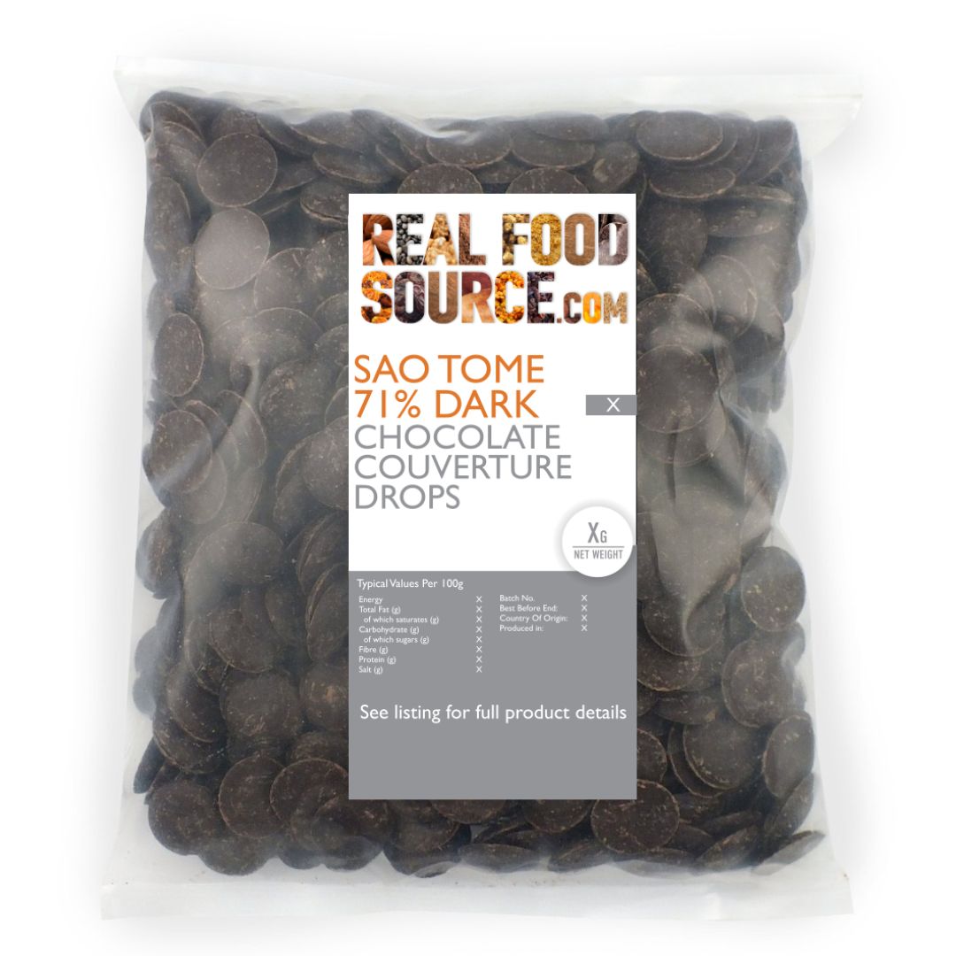 Sao Tomé 71% Dark Chocolate Couverture Drops