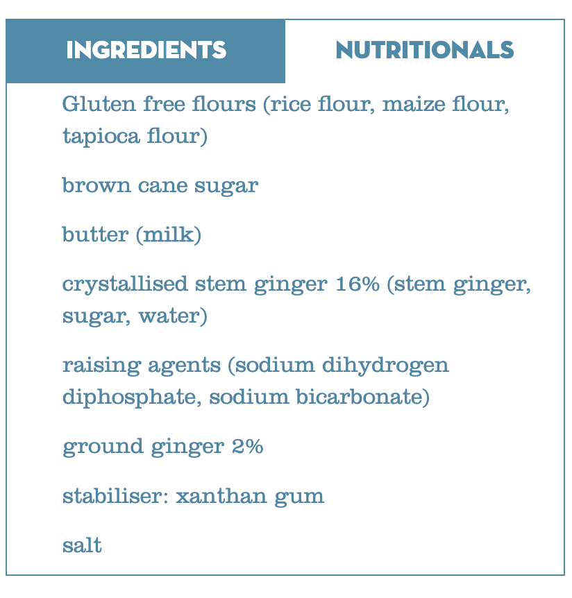 Kent & Fraser Gluten-Free Spicy Ginger Crunchy Cookies