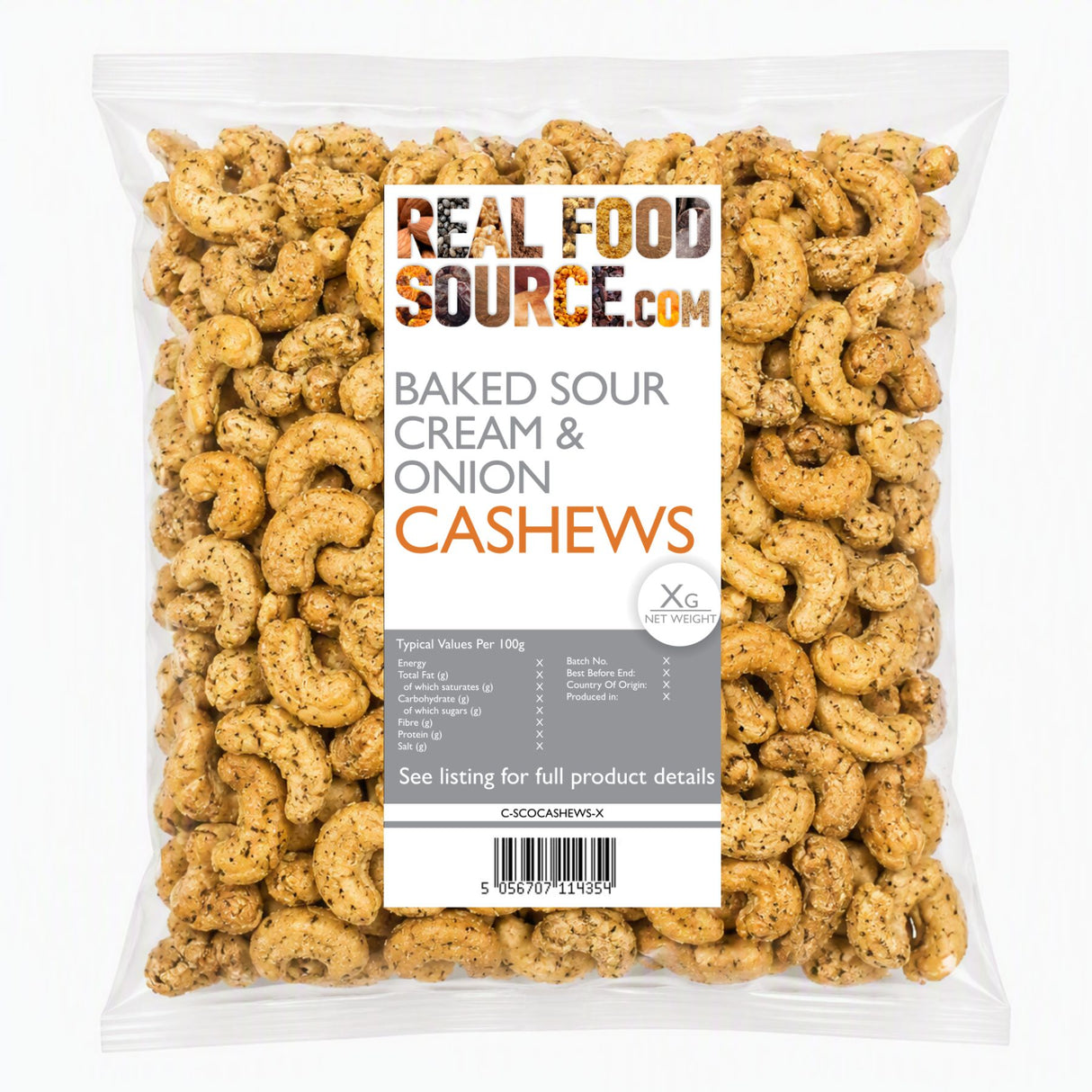 Baked Sour Cream & Onion Cashews