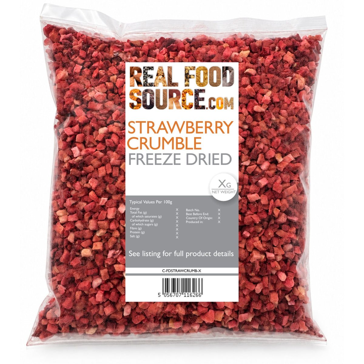 Strawberry Crumble, Freeze Dried