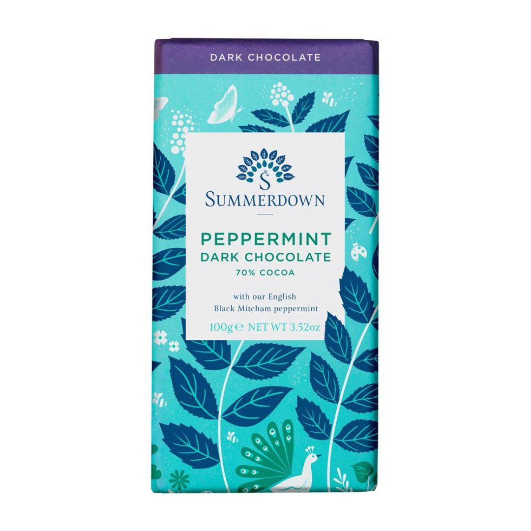 Summerdown Peppermint Dark Chocolate Bar