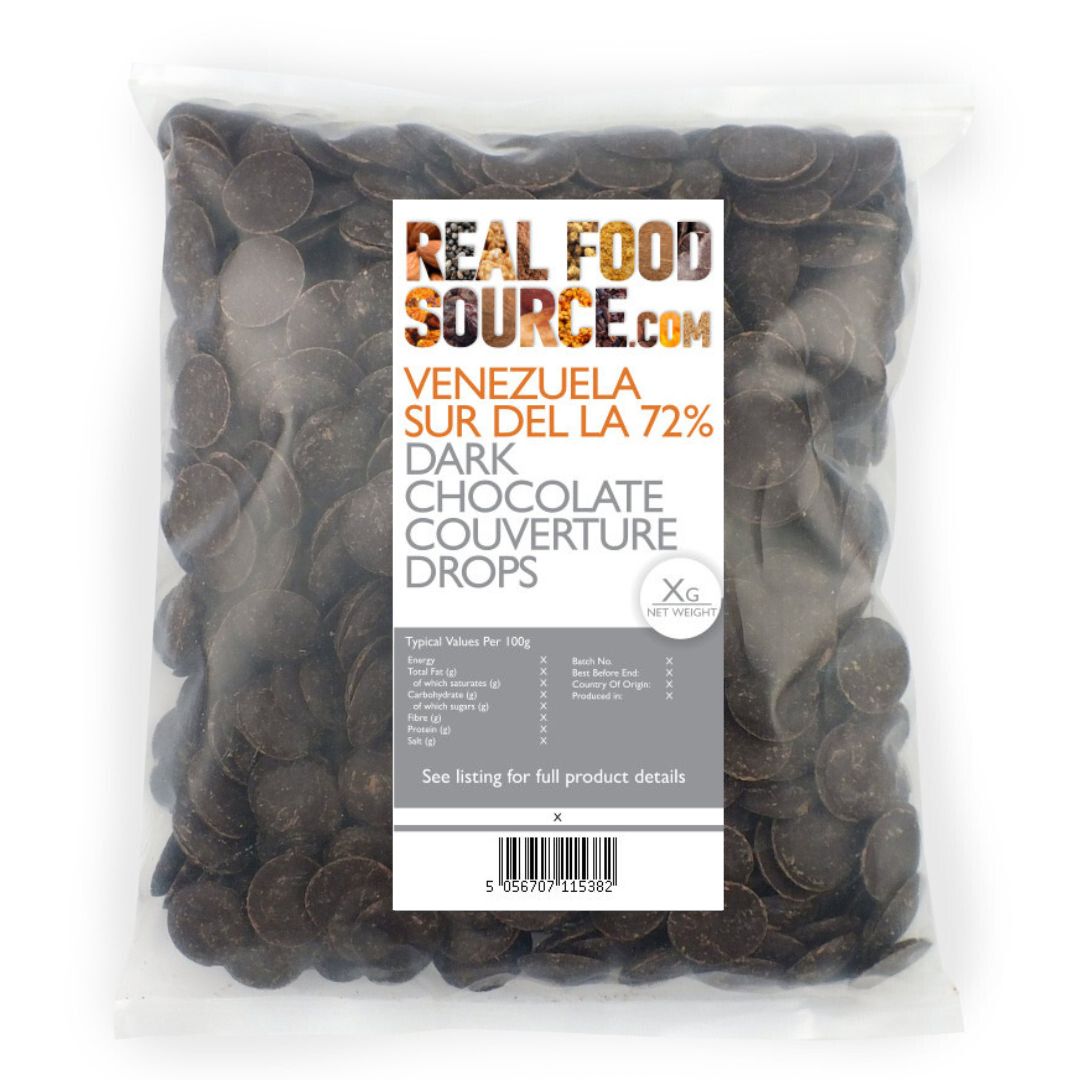 Venezuela Sur Del La 72% Dark Chocolate Couverture Drops