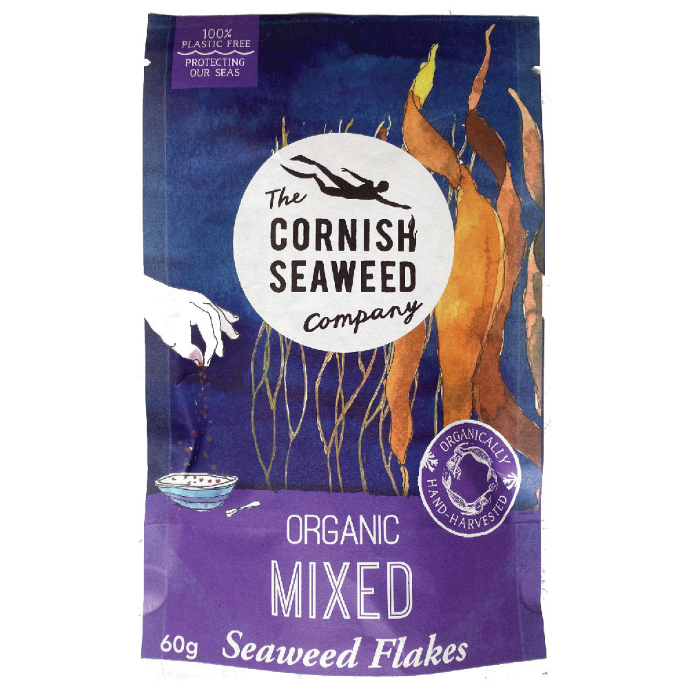 The Cornish Seaweed Company - Hearty Mix of Organic Seaweed Flakes 60g