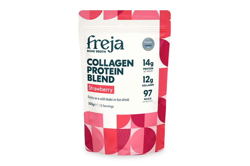 Freja Foods -  Collagen Protein Blend – Strawberry | Bone Broth Protein & Collagen